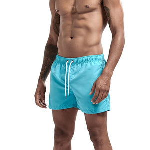 Men's Sport Running Beach Short Board Pants Hot Sell Swim Trunk Pants Quick-drying With Pocket Male Surfing Shorts GYM Swimwear