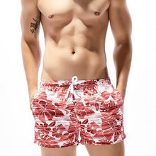 Load image into Gallery viewer, Man's Sport Short Pants Prints Flower Running GYM Swim Shorts Plus Size Swimwear Men Surf Boardshorts Summer Swimsuit