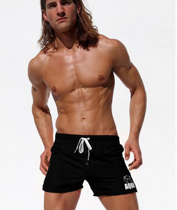 New Men Sport Pants Beach Shorts Swimming Pants Running Sports Quickly Dry Male GYM Shorts Summer Swimwear Colorful