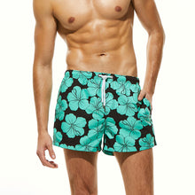 Load image into Gallery viewer, men's Brand Sport Beach Shorts Running Surfing Pants Flower Printed Matching Speed Q-dry Swimming Trunks Swimmwear Plus Size