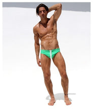 Load image into Gallery viewer, 2019 New Arrival Swimwear Sexy Mens Swim Suits Gay Pouch Flamingo Summer Triangular Swimming Briefs Mens Swimwear