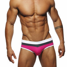 Load image into Gallery viewer, 2019 New Arrival Swimwear Sexy Mens Swim Suits Gay Pouch Flamingo Summer Triangular Swimming Briefs Mens Swimwear